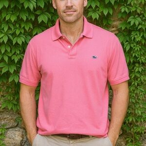 VINEYARD VINES Men's Melon Pink Polo Shirt, XL